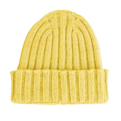Made in Italy Yellow Cashmere Hat