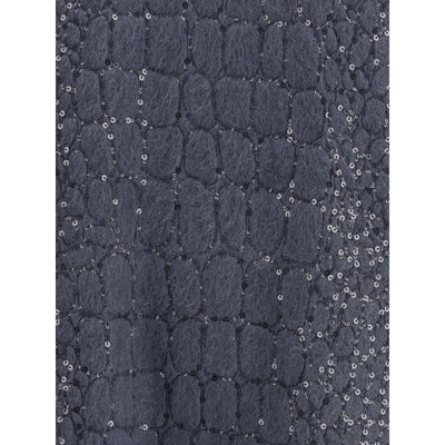 Brunello Cucinelli Blue Mohair Casual Dress