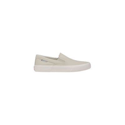 Tommy Hilfiger Jeans Beige Recycled Cotton Slip-On Loafers