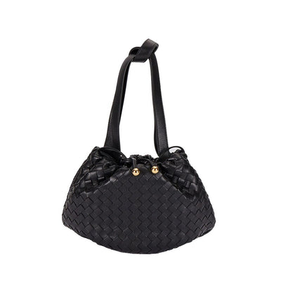 Bottega Veneta Black Lamb Leather Backet Bag