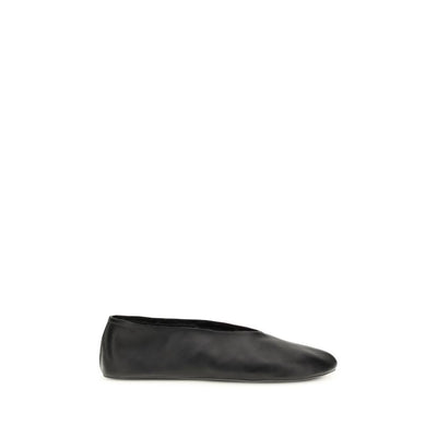 The Row Black Lamb Ovis Aries Aries Ballet Flats