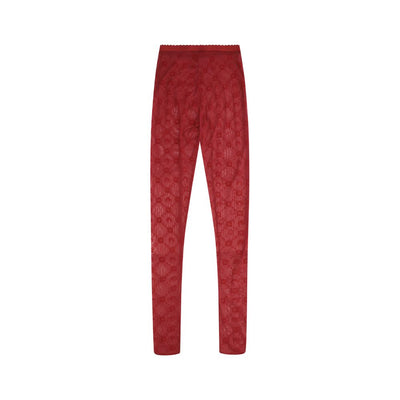 Marine Serre Red Polyamide Socks