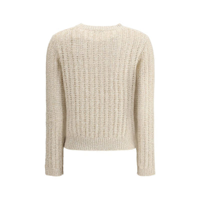 Brunello Cucinelli White Wool Sweatshirt