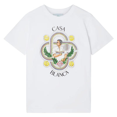 Casablanca White Cotton T-Shirt
