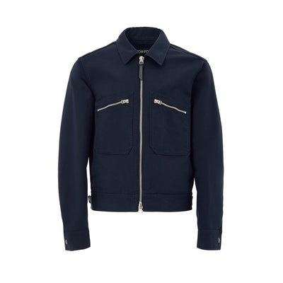 Tom Ford Blue Cotton Shell Jacket