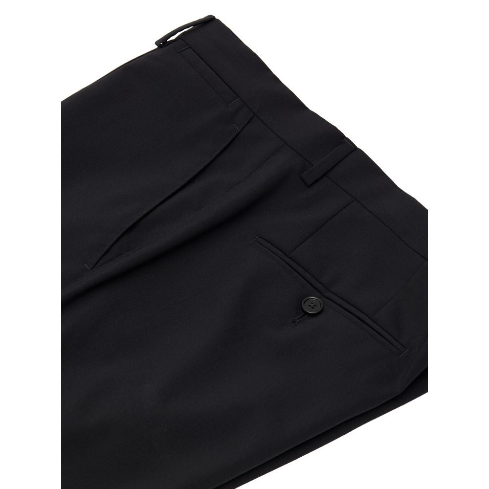 Dolce & Gabbana Black Wool Two-Piece Suit