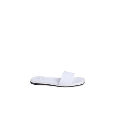 Calvin Klein White Recycled Polyester Sandals