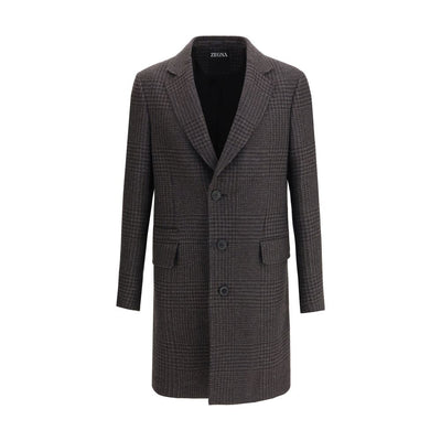 ZEGNA Brown Wool Coat