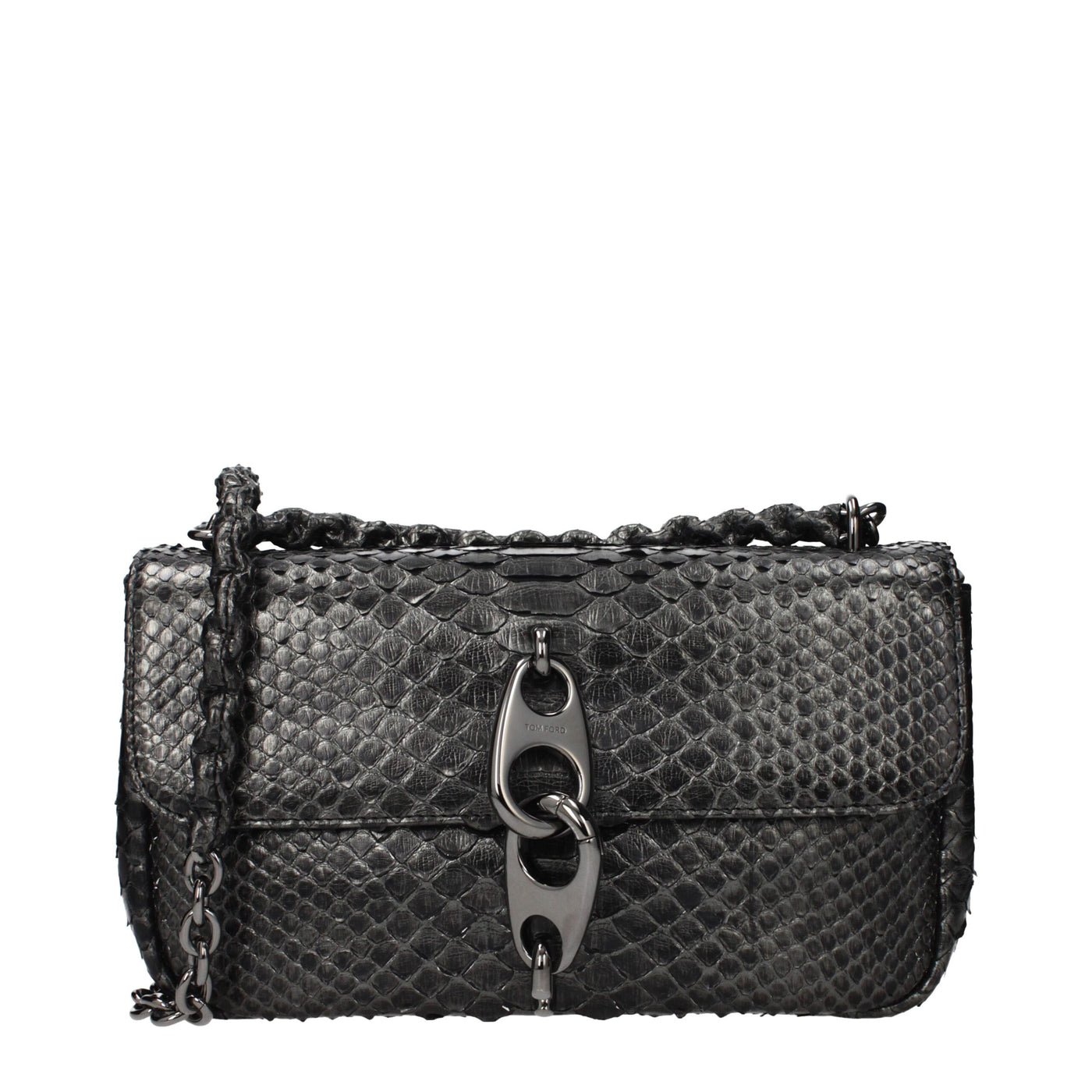Tom Ford Gray Skin Shoulder Bag