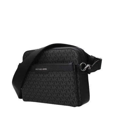 Michael Kors Black Fabric Crossbody Bag