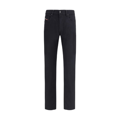 Diesel Black Cotton Slim Fit Jeans