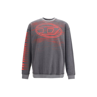 Diesel Gray Cotton Sweatshirt