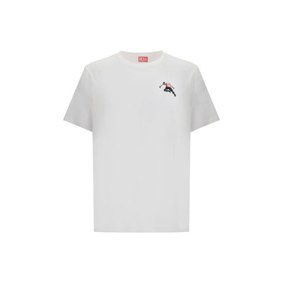 Diesel White Cotton T-Shirt