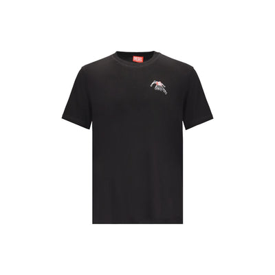 Diesel Black Cotton T-Shirt