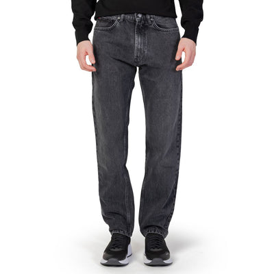 Hugo Boss Black Cotton Relaxed Fit Jeans