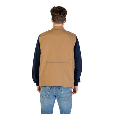Vans Beige Cotton Sleeveless Jacket