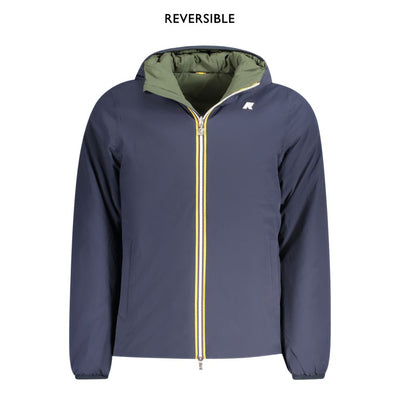 K-WAY Blue Nylon Jackets & Coat