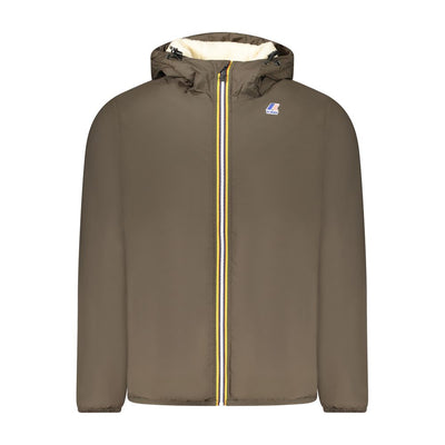K-WAY Brown Polyamide Men Jacket