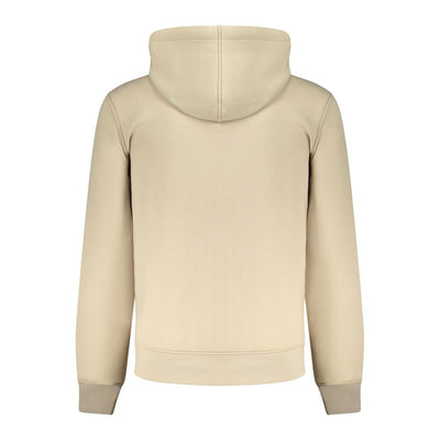 K-WAY Beige Polyester Men Sweater with Hood