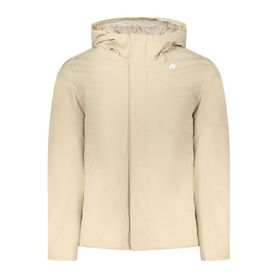 K-WAY Beige Polyester Men Jacket