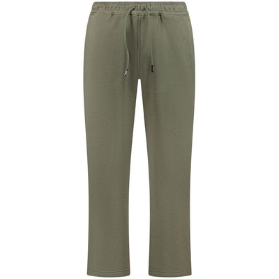 K-WAY Green Cotton Men Trouser