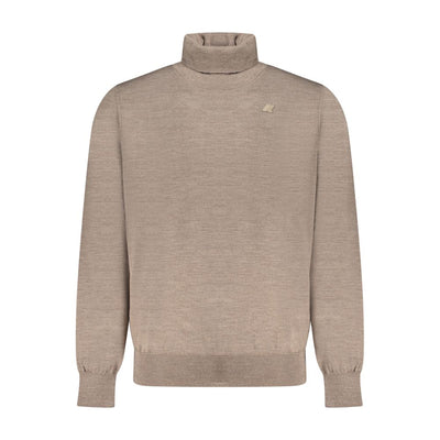K-WAY Brown Wool Men Sweater