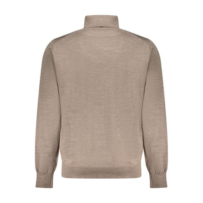 K-WAY Brown Wool Men Sweater