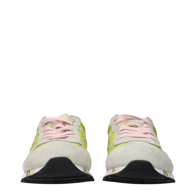Premiata Green Fabric Sneakers