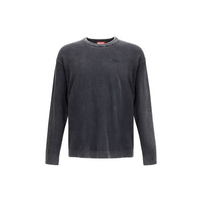 Diesel Gray Cotton Sweatshirt