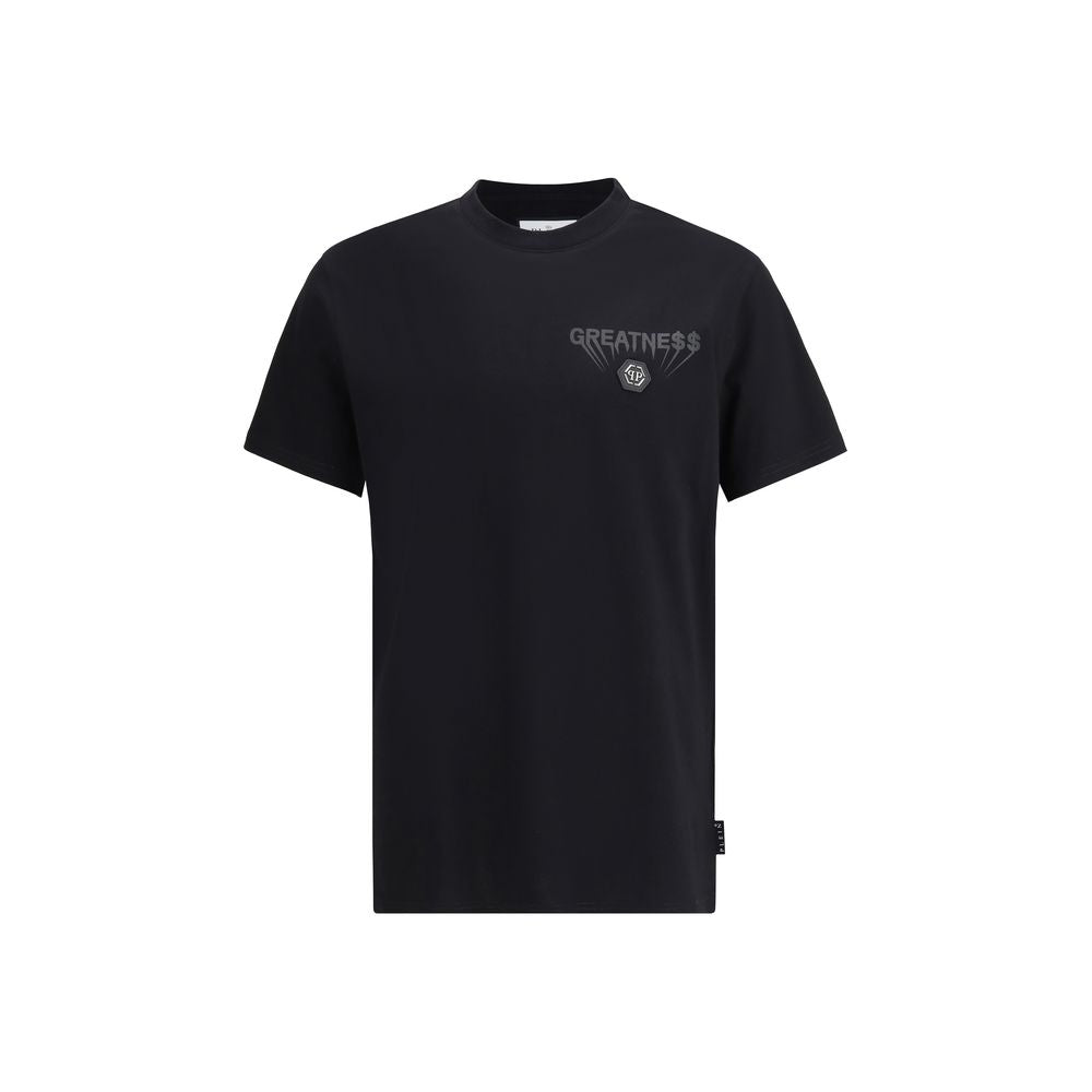 Philipp Plein Black Cotton T-Shirt