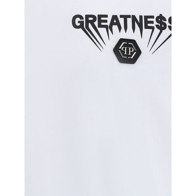 Philipp Plein White Cotton T-Shirt