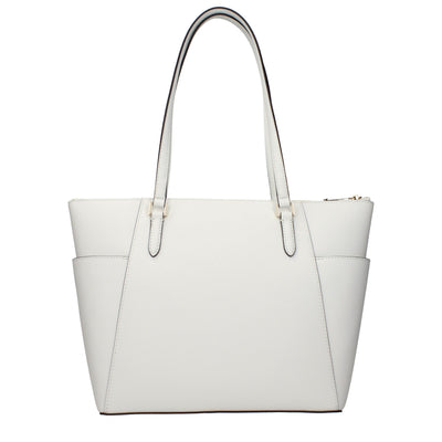 Michael Kors White Leather Shoulder Bag