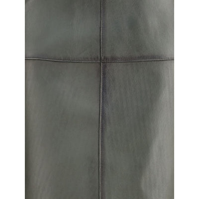 P.A.R.O.S.H. Green Lamb Ovis Aries Aries Midi Skirt