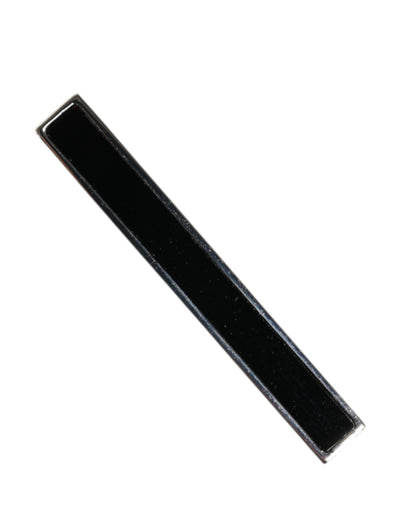 Dolce & Gabbana Silver Tone Brass Logo Branded Men Accessory Tie Clip Bar