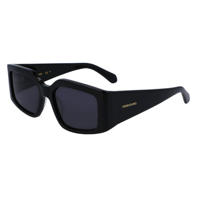 Ferragamo Black Acetate Sunglasses