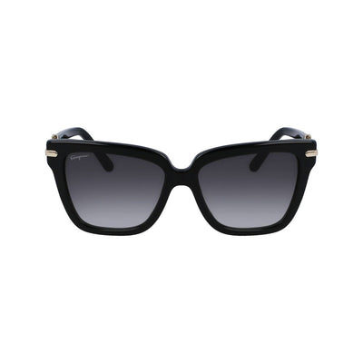 Ferragamo Black Acetate Sunglasses