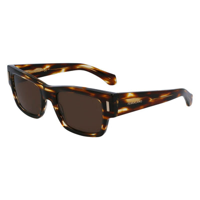 Ferragamo Brown Acetate Sunglasses