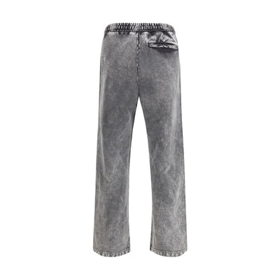 Diesel Gray Cotton Casual Pants