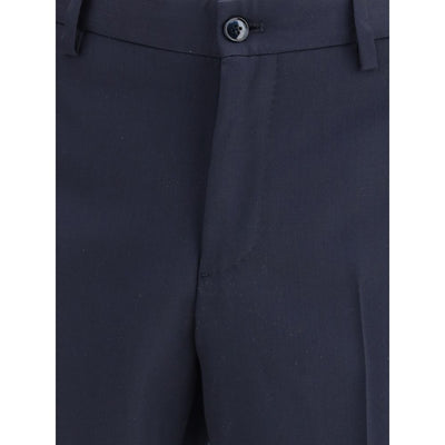 Giorgio Armani Blue Fleece Wool Two-Piece Suit