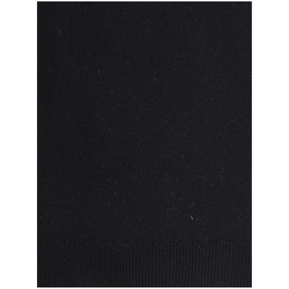 Aragona Cashmere Black Merino Wool Turtleneck