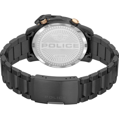 Police Black Stainless Steel Dress Watch