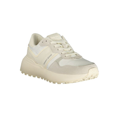 Tommy Hilfiger White Polyurethane Women Sneaker