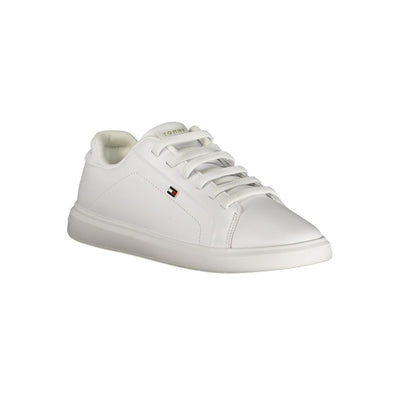 Tommy Hilfiger Bianco Polyurethane Women Sneaker