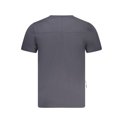 K-WAY Blue Cotton Men T-Shirt