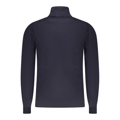 K-WAY Blue Wool Men Sweater