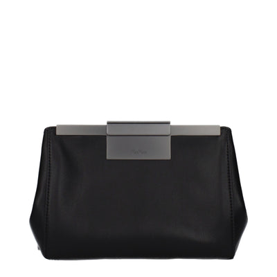Max Mara Black Leather Crossbody Bag