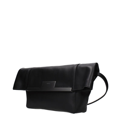 Max Mara Black Leather Shoulder Bag
