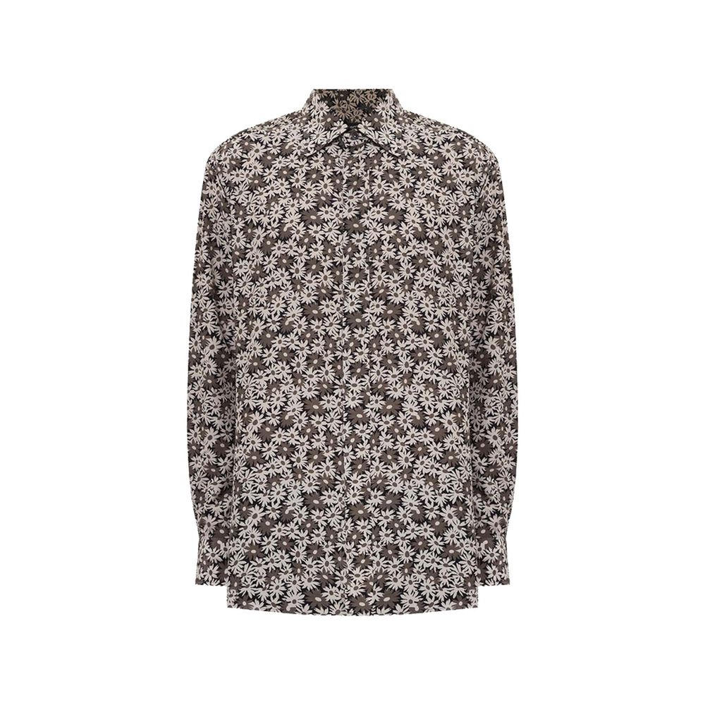 Tom Ford Green Cotton Pattern Shirt