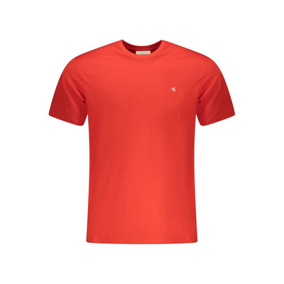 Calvin Klein Red Cotton Men T-Shirt