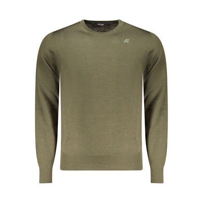 K-WAY Green Wool Men Sweater